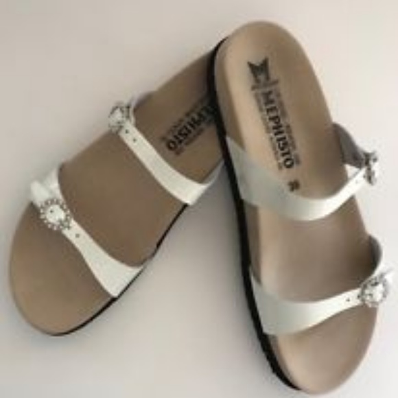 mephisto white sandals